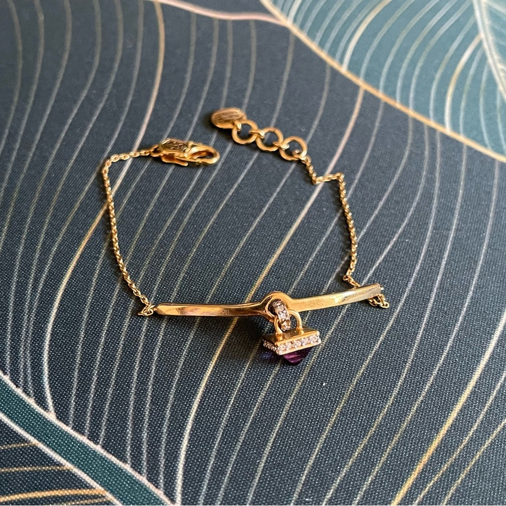 Juicy Couture Bracelet with Purple Stone